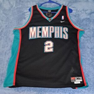 Nike Black Memphis Jersey with Teal and Red Trim